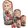 Premium Wooden Stacking Dolls Set Of 7 Cultural Educational Toy For Toddler Safe Paint Early Learning Tools