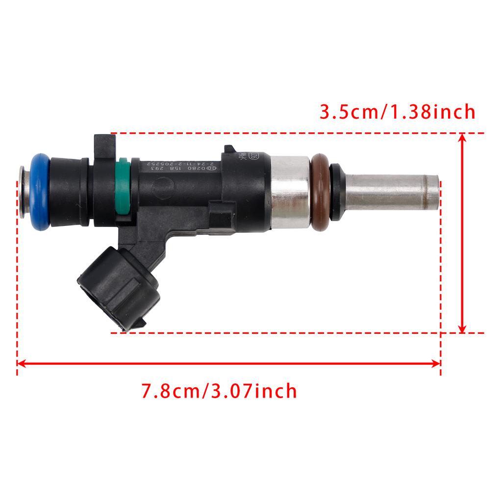 3Pcs Fuel Injector For Dacia Logan Sandero Renault Clio Symbol 0.9L 0280158293