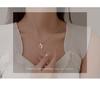 Women's Hip-Hop Silver Water Drop Pendant Necklace - Simple & Stylish Clavicle Chain for Daily Wear