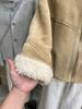 2025 Winter European Suede Lambswool Coat: Warm, Loose, Leather & Fur Blend Jacket