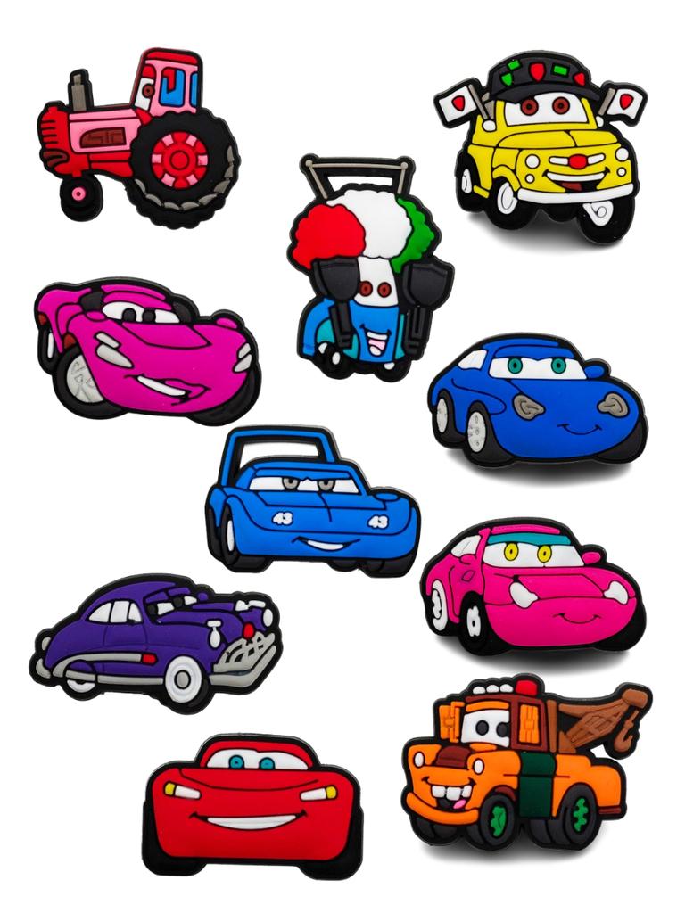 Джибитсы Тачки Cars 10 шт аксессуары крокс украшение