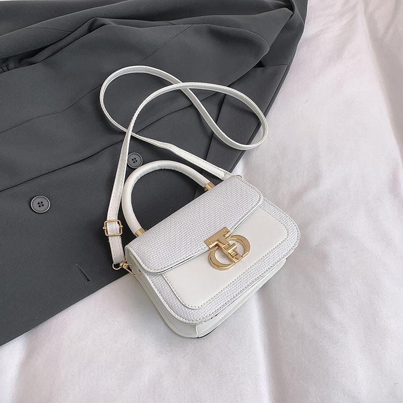 

New retro trend fashion women s handbag light luxury high texture versatile commuter shoulder messenger bag білий