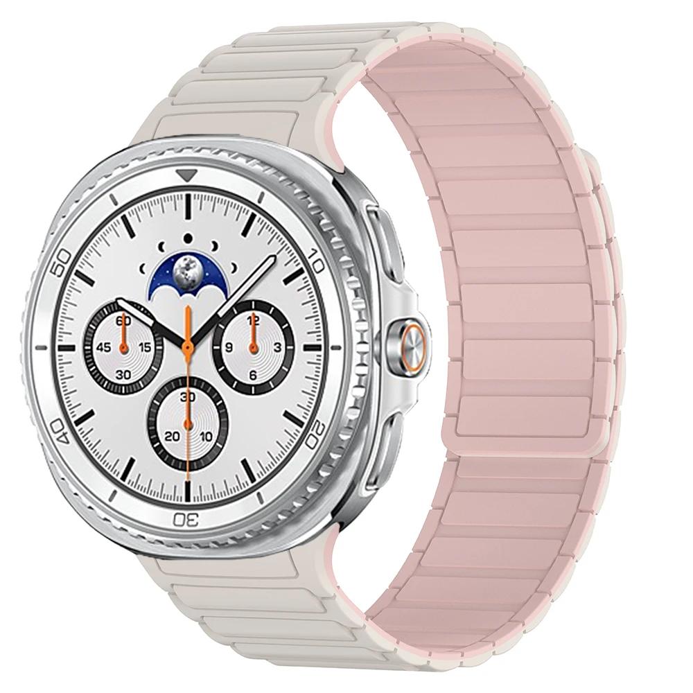 

Ремешок без зазоров для Samsung Galaxy Watch 8 40 мм 44 мм Магнитный петлевой ремешок для Samsung Watch 8 Classic 46 мм Спортивный силиконовый ремешок для часов Watch8 40-44-46mm