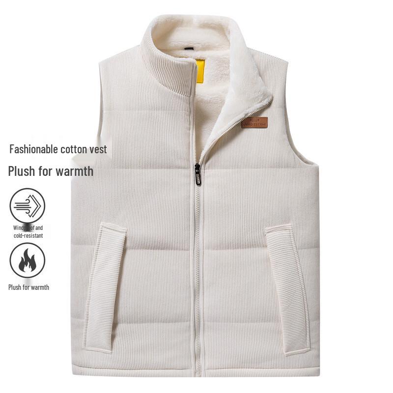 JEEP Men s Corduroy Stand-Collar Vest 4XL