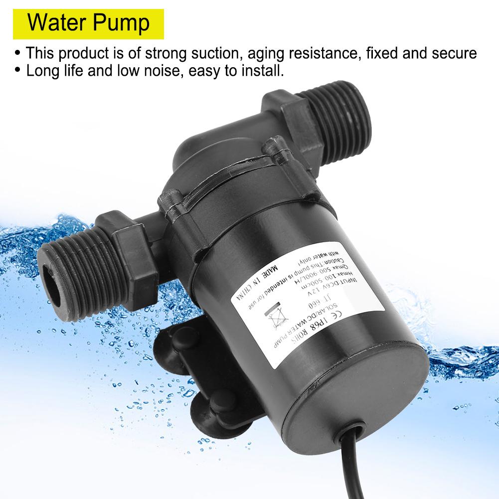Mini DC Brushless Water Pump for Solar Water Heater 12V 0‑80 celsius