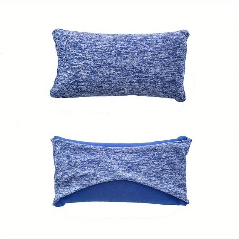 Portable Neck Pillow & Eye Mask Cushion, Soft Support Rest Pillow For Airplane Office Nap, Travel Sleep Cushion With Adjustable Strap
