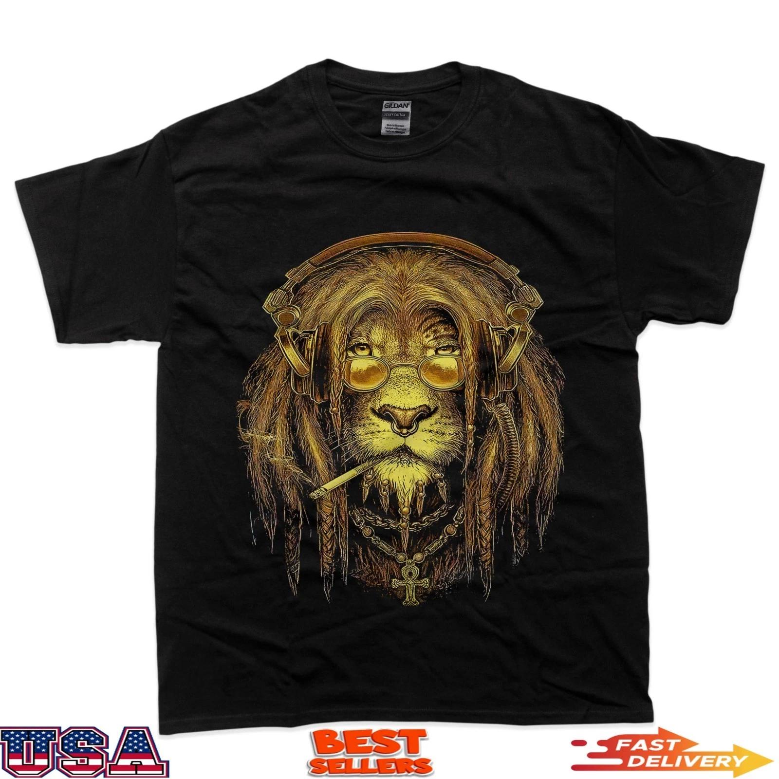 

Cool Lion Music Vibe Urban Graphic T-Shirt M