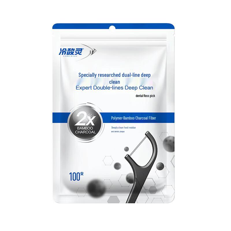 

Sensodyne Bamboo Charcoal Double-Line 0.1mm Deep Clean Dental Floss Picks (100 Count)