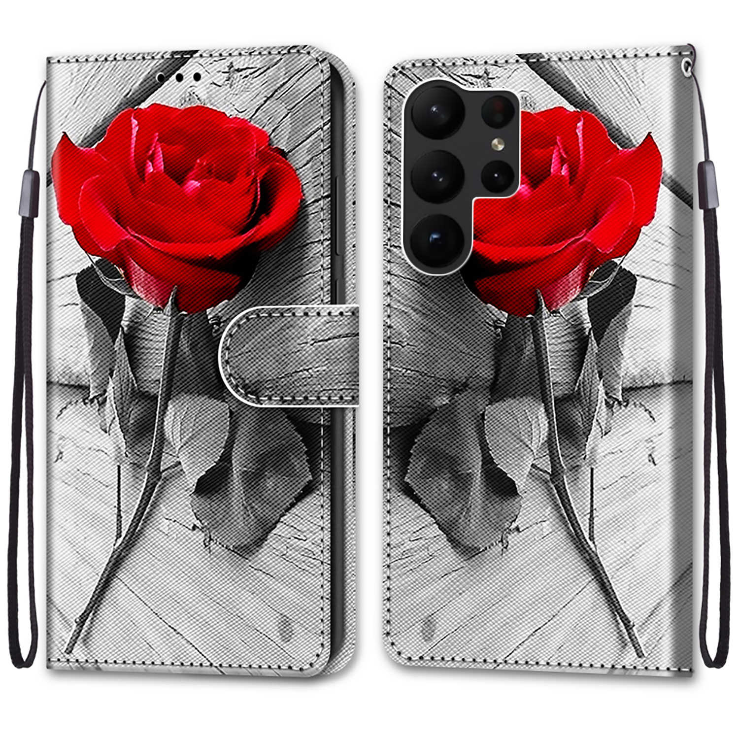 

Розкішний розписний шкіряний чохол Wallet Book Style Protective Cover для Samsung Galaxy S25 S24 S23 S22 S21 S20 Plus Ultra S10E S23Ultra S25Ultra S24FE Samsung Galaxy S20 Plus