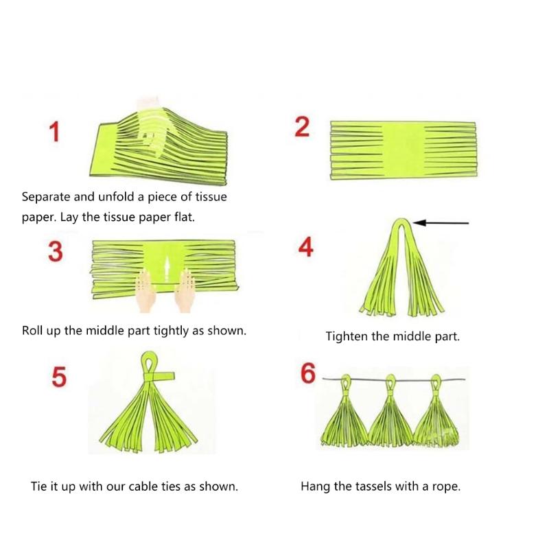 Colorful Paper Streamers Hanging Ornament for Wedding Decoration Baby Showers Birthday Holiday Party Supplies