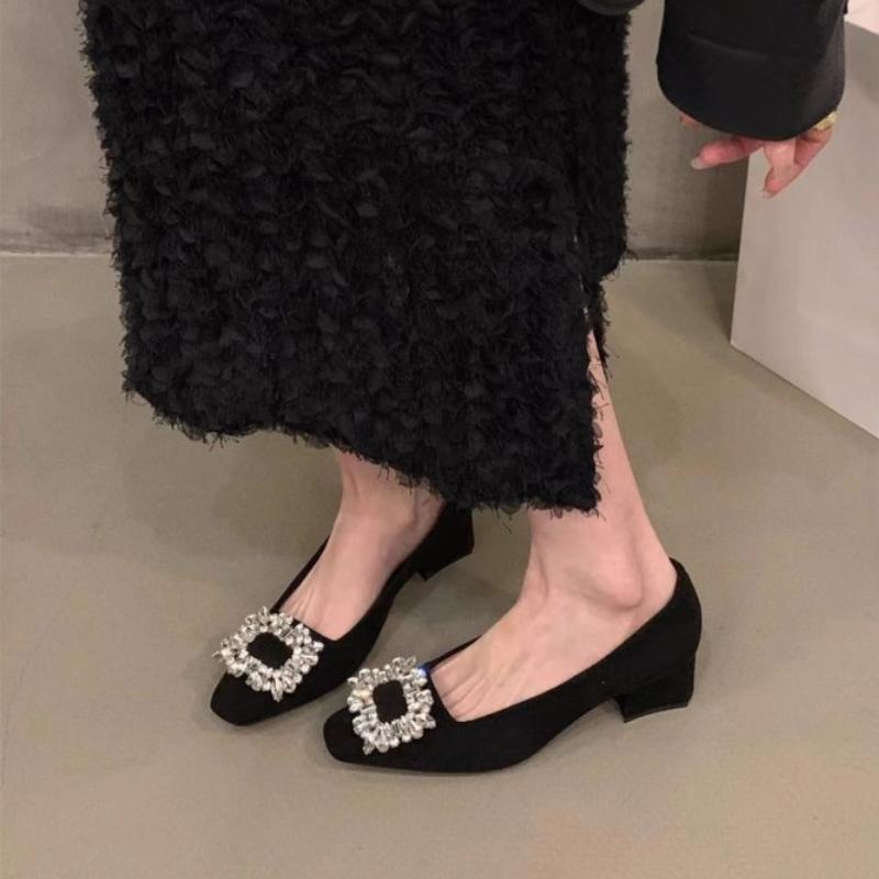 African Woman Shoe 2024 Casual Heels Square Toe Sexy Pump Chunky Sandals Basketball Platform Burgundy Straps Latest Retro