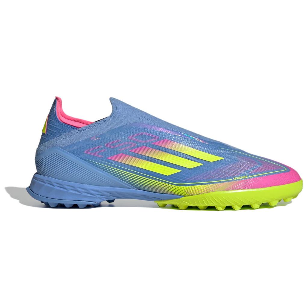 Men's Sneakers Adidas F50 League Artificial Turf Slip Resistant Abrasion Resistant Soccer Shoes Unisex Blue