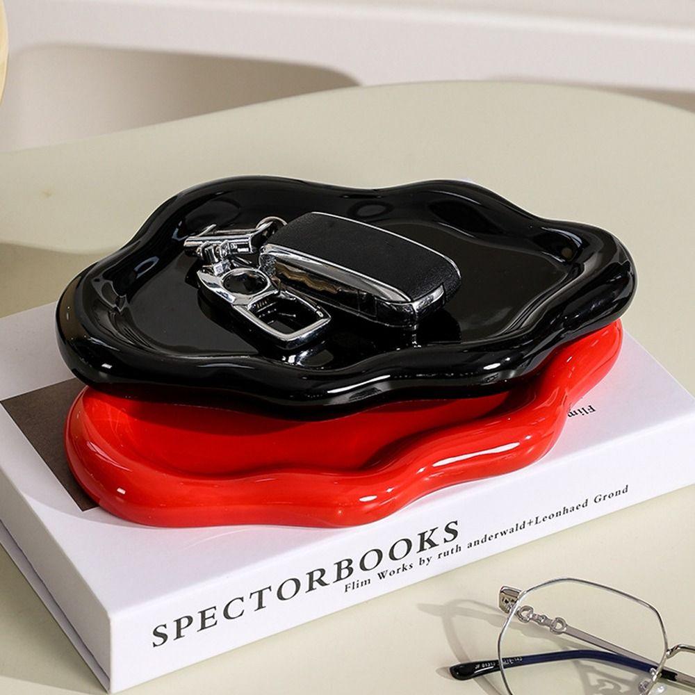 Plating Cloud Jewelry Tray Stylish Ring Holder Trinket Tray  For Home Bedroom Decor