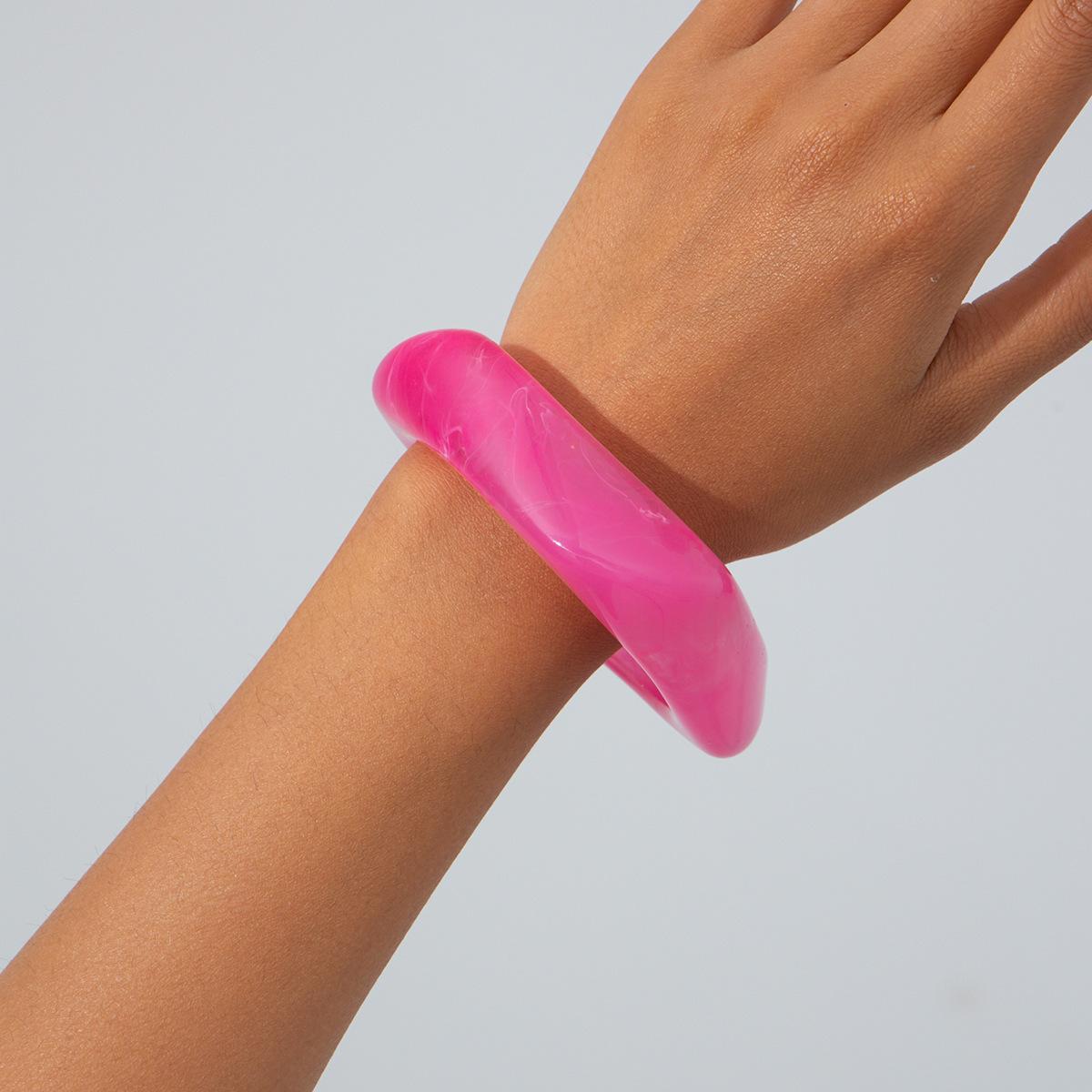 

Vintage Coloful Irregular Acrylic Resin Chunky Bangles for Women Hip Hop Geometric Wide Kpop Bangle Bracelets Couple Jewelry Pulseras
