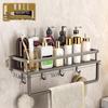 Punch-Free Wall-Mounted Bathroom Storage Rack for Basin and Toilet