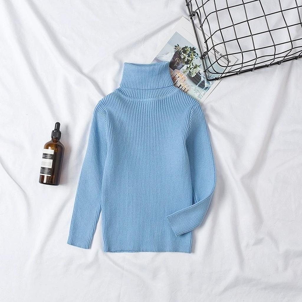 Kids Turtleneck Sweater Casual Fashion Undershirt For Daily Wear