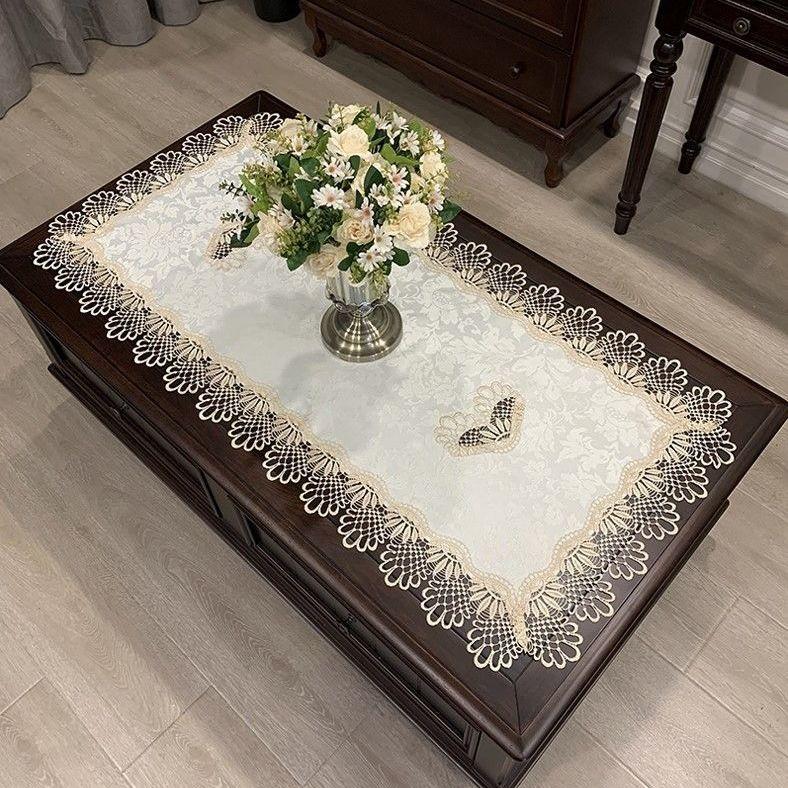 Table Cloth Lace Retro French Style Decorate Fashion Design Anti-dirty Popular Home Textile Rectangle Living Room Daily Simple