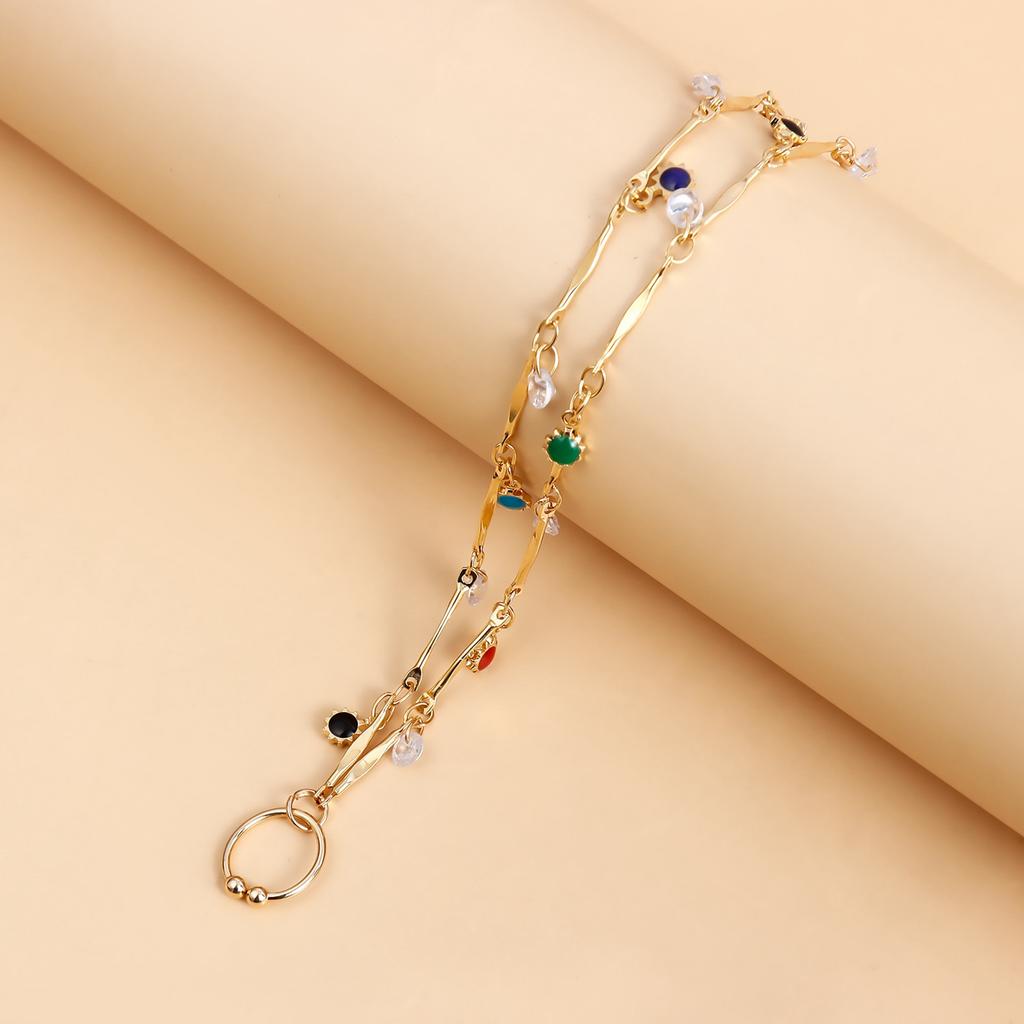 Nose  S Hoop Chain Tassel Ethnic   Double Layers Nose  S Ear S Hoop Chain for Women Girls