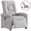 Electric Reclining Armchair Cloud Grey Fabric