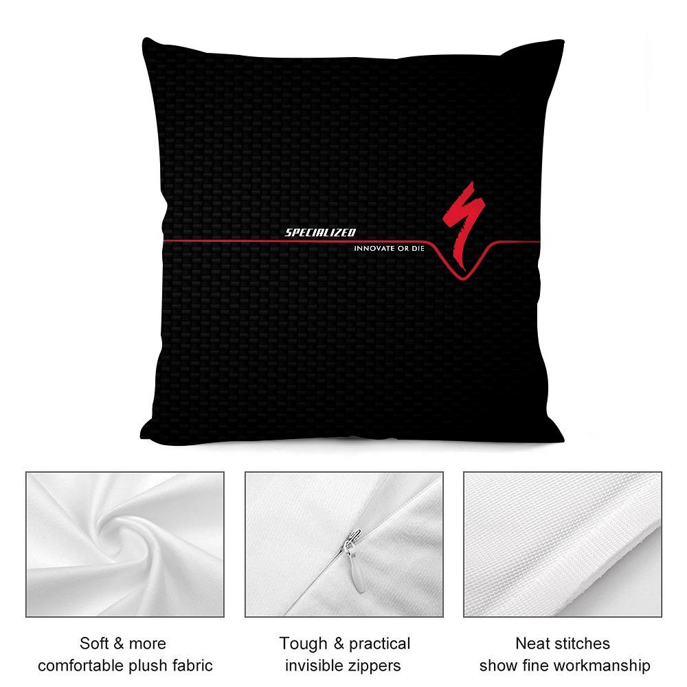 S-SpecializedS Mountain Bike Pillow Case Short Plush Pillow Covers Sofa Decorative Gift Home Double-sided Printing Cushion Cover