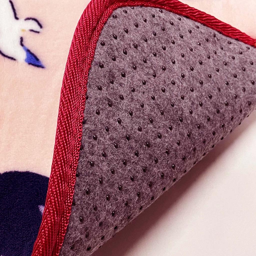 Senko Delivery Service Jiji and the Seaside Fluffy Boa 50 X 80 48520 Kiki's Mat, Approx. Cm, Pink,