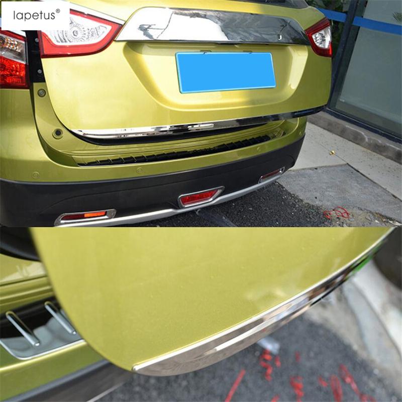 Car Rear Trunk Tail Gate Door Strip Molding Decoration Cover Trim For Suzuki SX4 S-cross 2014 -  Stainless Steel Accessories