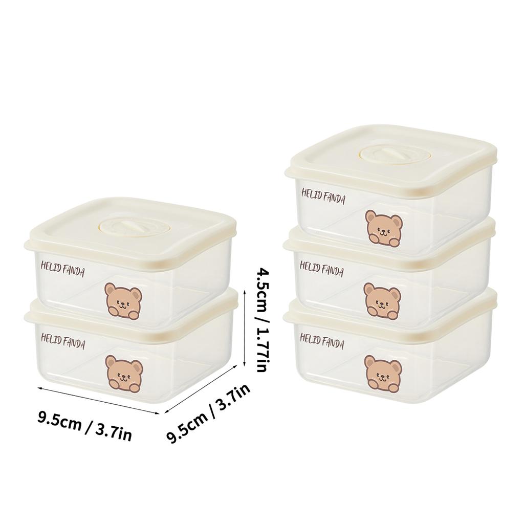 WORTHBUY Plastic Portable Coarse Grain Storage Box Refrigerator Sealed Leak Proof Food Fresh-keeping Box Microwave Oven Heating