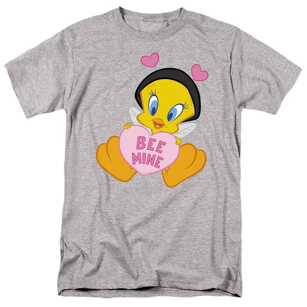 Looney Tunes - Valentine s Day Tweety Bee Mine -  Unisex Children s T-shirt - Gray 110