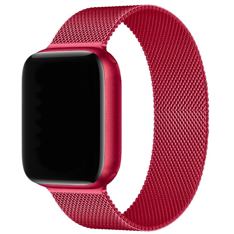 Compatibil cu Apple Watch S10 Brățară Magnetică din Oțel Milanese pentru iWatch 5-9 SE.