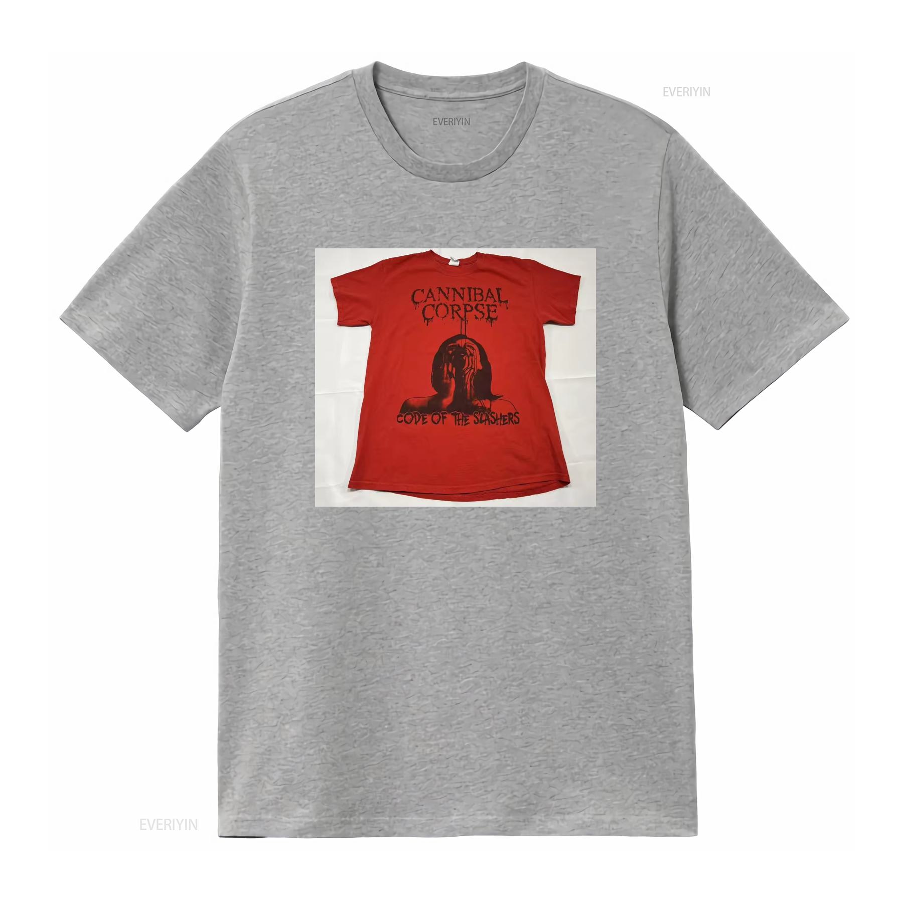

Cannibal Corpse Code Of The Slashers Metal Band Print T Shirt Medium Size vintage Washed Slightly designer clothes Stylish S
