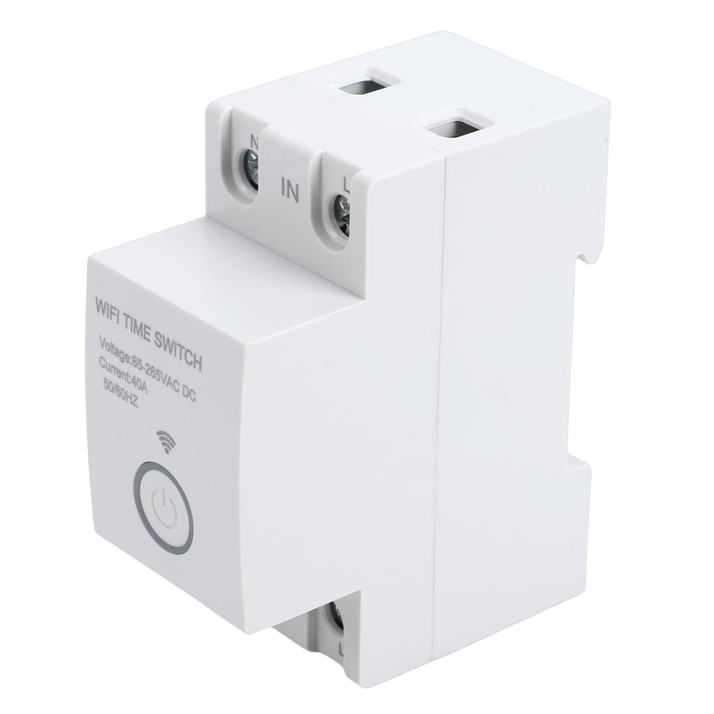 WiFi Timer Switch 2P 40A Programmable APP Control Voice Control Smart Time Switch for Home