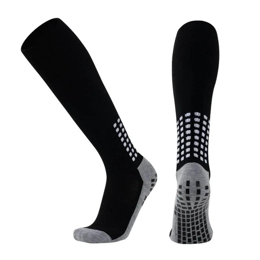 2Pair Knee High Long Non Slip Grip Socks Men Women's Football Basketball Baseball Rugby Soccer Cycling