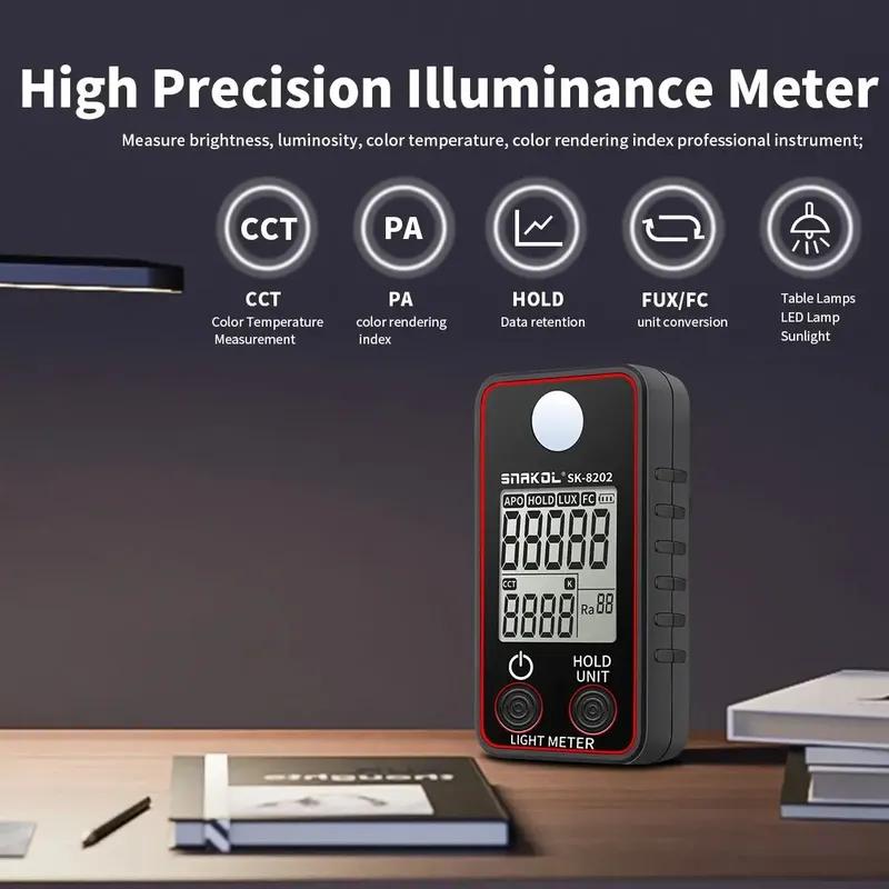 Digital  Luxmeter Light Meter FC Lightmeter Illuminance Meter Tester 0.5-300,000 Lux Illuminometer Photometer Luxometro