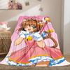 Cardcaptor Sakura Anime Luxury Flannel Lightweight Blanket Home Decor Sofa Bed Travel Cover Family Gift LXRa17