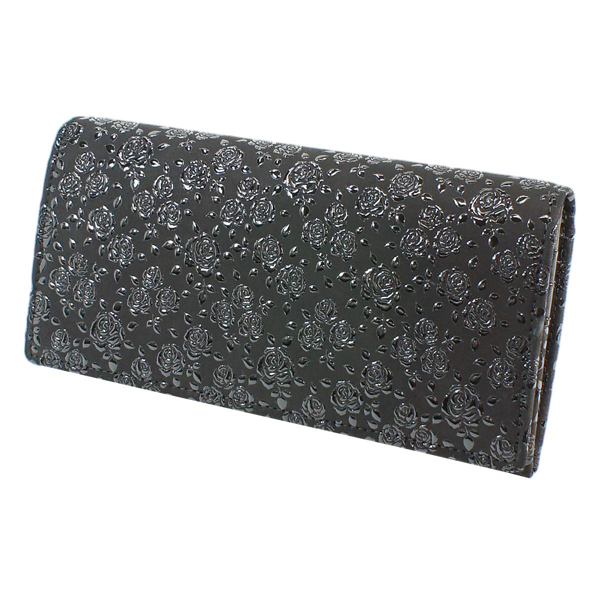 

Inden Long Wallet Bundle Q with Coin Purse Deerskin Black x Black Lacquer Rose Petite [Indenya] 2308-01-176 чорний