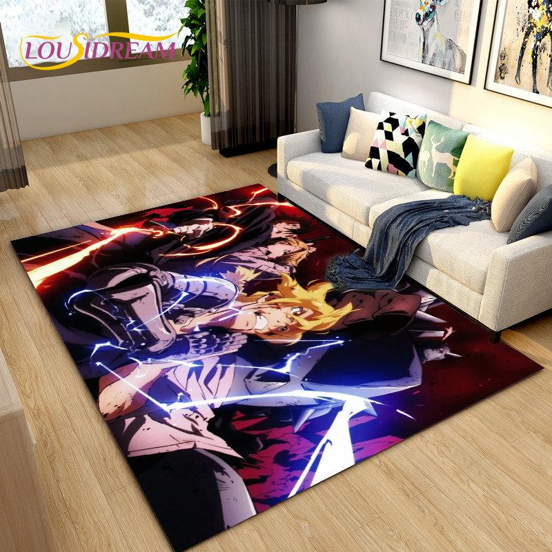Fullmetal Alchemist Anime Cartoon Area Rug Large,Carpet Rug for Living Room Bedroom Sofa Doormat Decoration, Non-slip Floor Mat