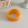 Smudged Wide Chunky Bangle Marbling Cuff Bracelet Vintage Irregular Resin Bracelet  Gifts