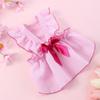 Small XL XXL Cute Pet Skirt New Summer Plaid Pet Cat/Dog Wedding Dress with Bow for Winter Use Animal Pattern Pet Supplies