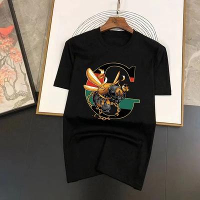 Luxury King Bee Brand Printed T Shirt Oversized Harajuku T-Shirt Men's Summer Hip Hop Streetwear 100% Cotton Loose Top Tees