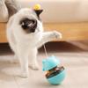 Interesting Tumbler Mint Ball Feeders Puzzle Play Cat Tracks Spinning Toy Game Cat Funny Cat Stick