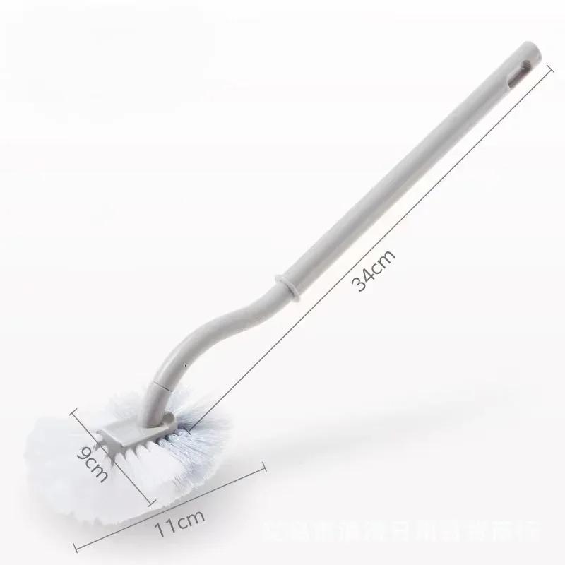 Reinigungs-Totwinkel-Toilettenbürste langer Griff weiches Borstenhaar Toilettenreiniger Hocke-Toilette Haushalts-Toiletten-Fugenreiniger Badezimmer