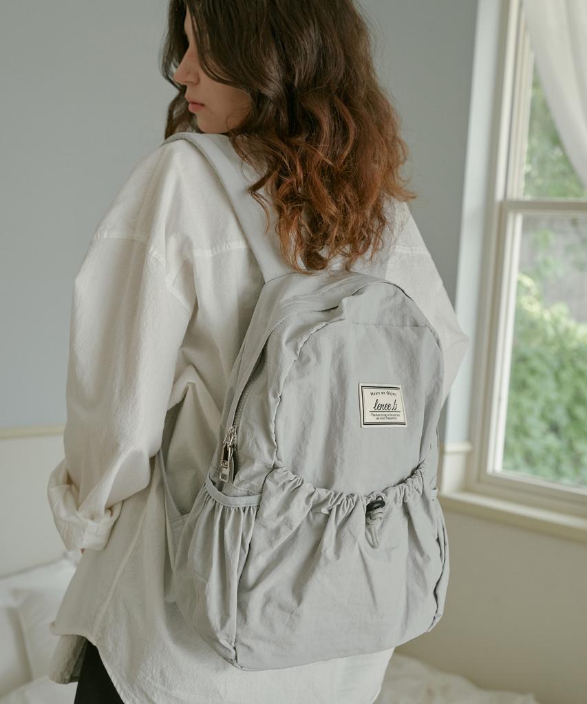Leneeb String Backpack Light Grey