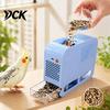 Separatore Automatico di Gusci di Cereali Elettrico Separatore di Semi per Uccelli, Macchina Soffiatrice per Mangime per Uccelli, Dispenser Trasparente per Cibo per Animali Domestici Rimuovi Gusci di Miglio per