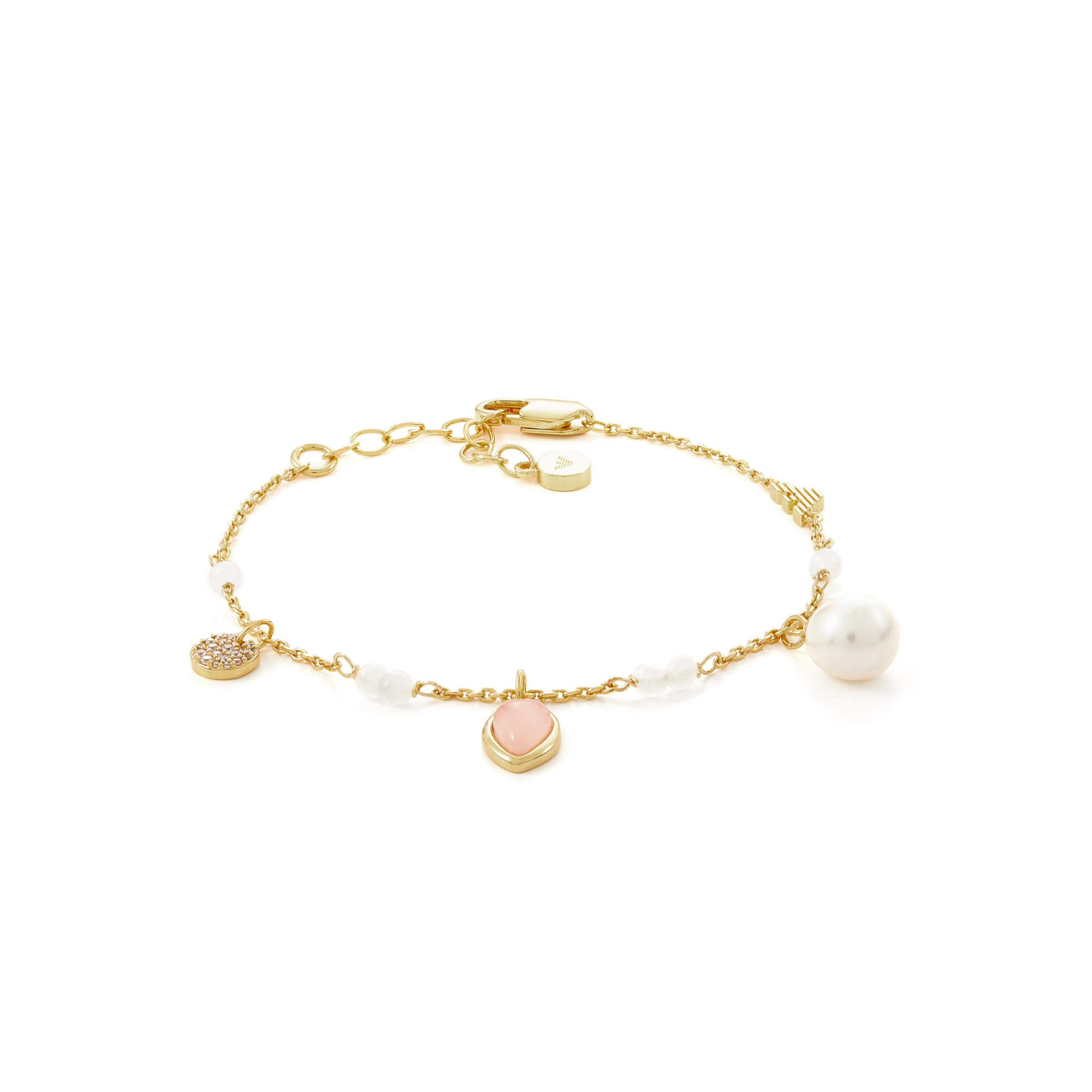 Emporio Armani Women s Gold-Tone Brass Station Bracelet, EGS3118710