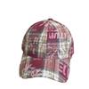 New Personalized Retro Plaid Irregular Letters Spring and Summer Baseball Hat Men's and Women's Sunshade Graffiti Hard Top Cap