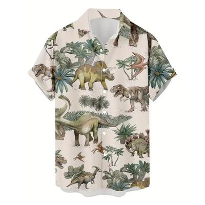 Men's Printed Beach Shirt Lightweight Breathable Fabric Summer Casual Wear