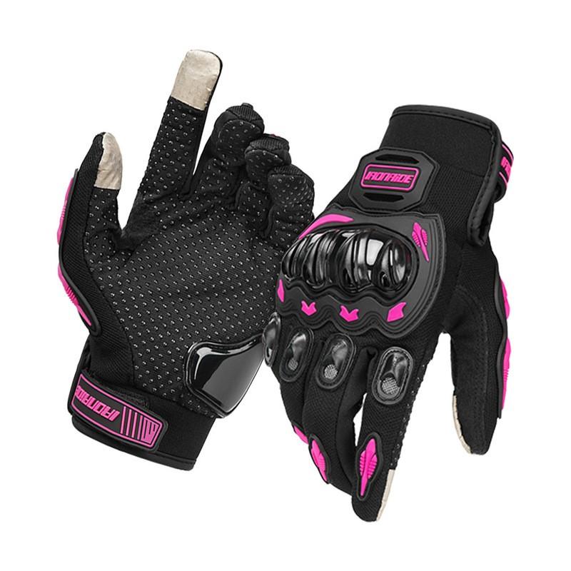 Full Finger Motorcycle Gloves Men Women Cycling Protective Gear Safety Riding With Knuckle Armor Breathable Durable