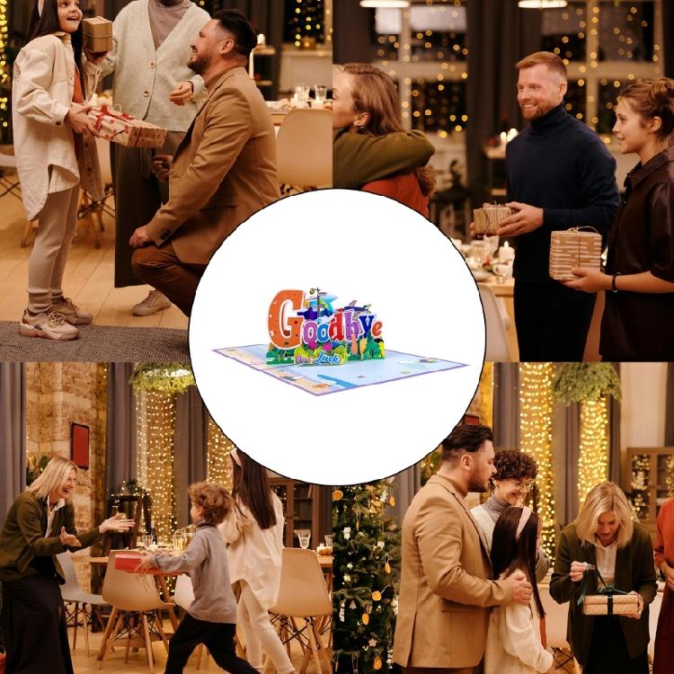 Celebratory Graduation and Retirement Card Elegant Paper 3D Greeting Card for Memorable Graduation Retirement Farewells