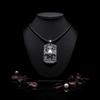 Alloy Electroplated Knitted Rope Chain Rock Men's Skull Cross-Piercing Punk Neck Accessory for Gift