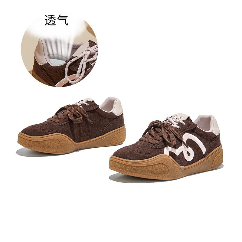 Leather Retro Women's Autumn New Platform White Shoes Women's Casual Versatile Shoes Children